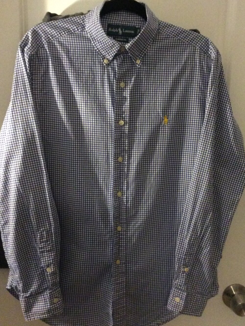Polo Ralph Lauren Gingham Check Button Down Navy